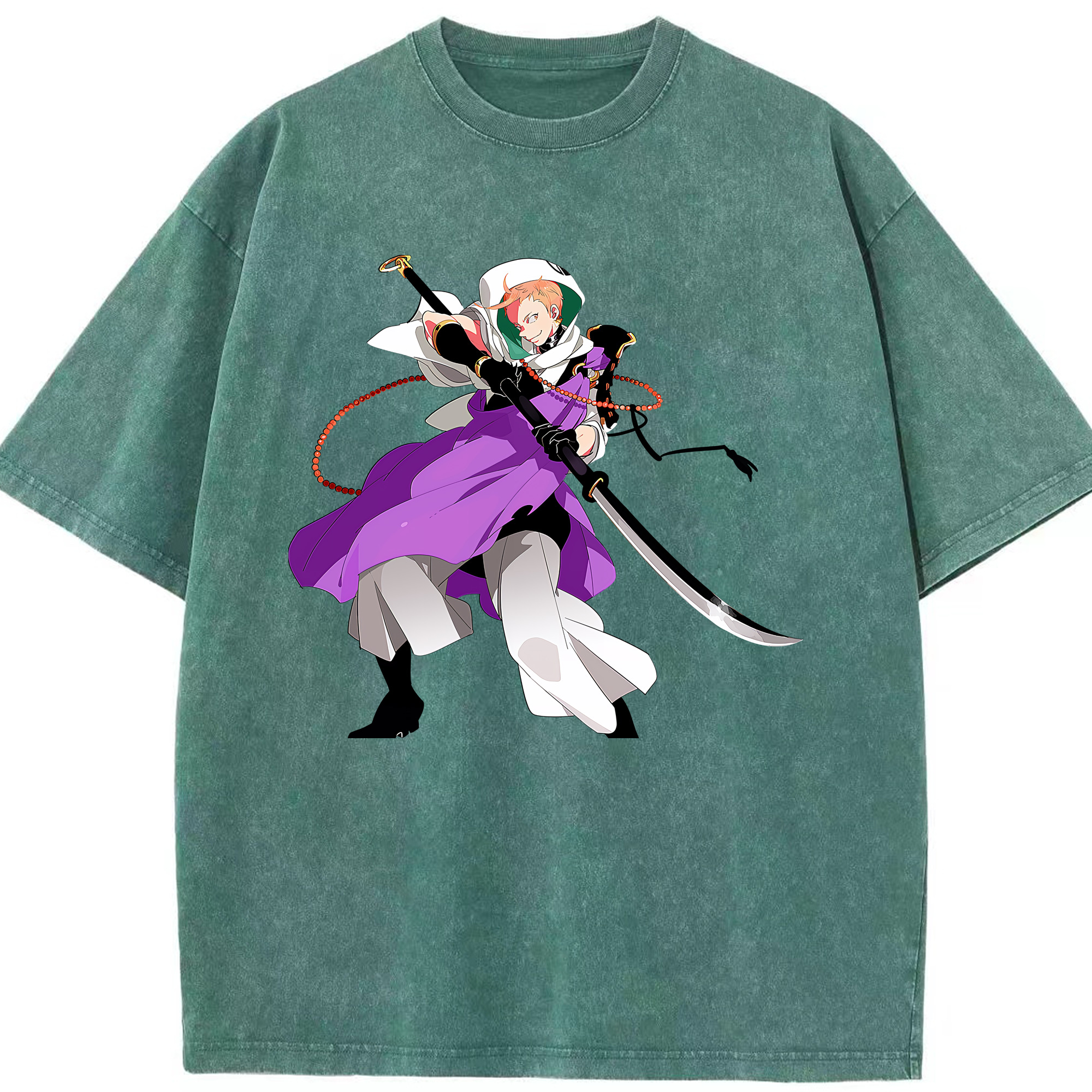 （画像用） 刀剣乱舞 Touken Ranbu 綿100% ヴィンテージ風 半袖Tシャツ（フロントプリント）